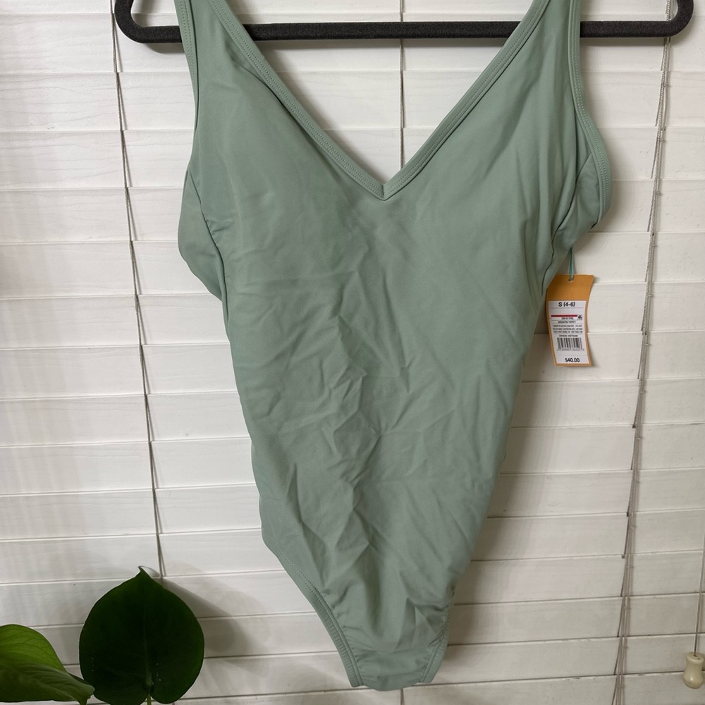 Kona Sol Sage Green One-Piece Swimsuit